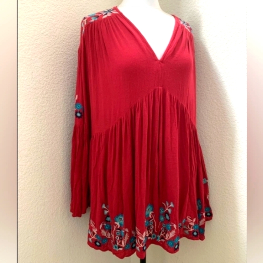 Free People Embroidered Tunic/Dress NWT